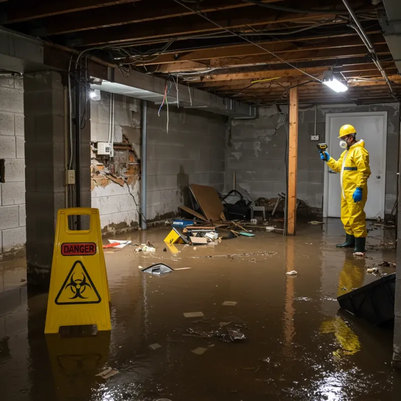 Flooded Basement Electrical Hazard in Kalaheo, HI Property
